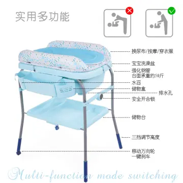 Chicco bath tub hot sale and changing table