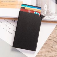 ✿✎ Anti-theft ID Credit Card Holder Minimalist Porte Carte Thin Aluminium Metal Wallets Pocket Case Bank Women Men Credit Card Box