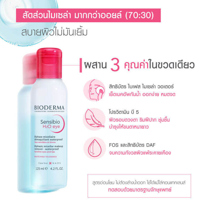 bioderma-sensibio-h2o-eye-makeup-remover-125-ml-hydrabio-h2o-500-ml-อายเมคอัพ-รีมูฟเวอร์-และคลีนซิ่งสำหรับผิวแห้ง-ขาดความชุ่มชื้น