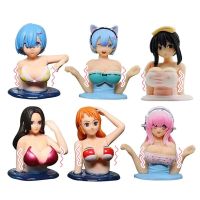 Cute Breast Shaking Girls Car Dashboard Ornaments Decoration Cartoon Auto Kawaii Boutique Pink Anime Car Accessories Interior