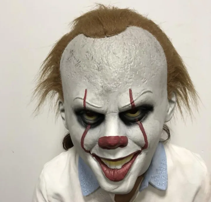 It Latex Joker Dancing Clown Horror Mask Topeng Cosplay Event Motor Stephen King Toys Lazada