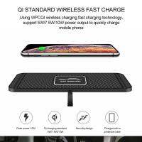 Car Charger Q1 Wireless Charger Fast Charging Anti-slip Pad Dashboard Holder Stand Phone ChargerFor IPhone Samsung Universal Car Chargers