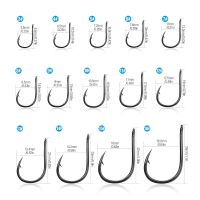 50pcs/ Box Fishing Hook With Loop Barbed Hook Circle Carp Carbon Steel Fishhooks Fishing Tackle Accessories Bait Hook Fishhook Accessories