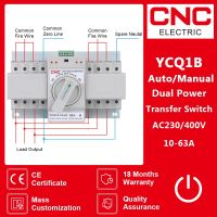 CNC YCQ1B-63 Dual Power Automatic Transfer Switch AC230V 4P 63A 50/60Hz MCB  Auto/Manual Switching Circuit Breakers Electrical Circuitry Parts