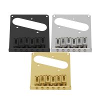 Zinc Alloy 6-Saddle TL Guitar Bridge for Electric Guitar Parts, Gold/Black/Chrome Colors Option