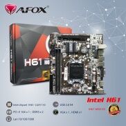 Bo mạch chủ - Mainboard AFOX H61 - LGA1155 - Main máy tính