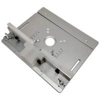 1 Pcs Router Table Insert Plate W/Miter Gauge New for Woodworking Benches Table Saw Multifunctional Trimmer Engraving Machine (A)