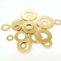 ✿☍ 10/50pcs M2 M2.5 M3 M4 M5 M6 M8 M10 M12 GB97 DIN125 Solid Brass Copper Flat Washer Plain Gasket Pad High Quality