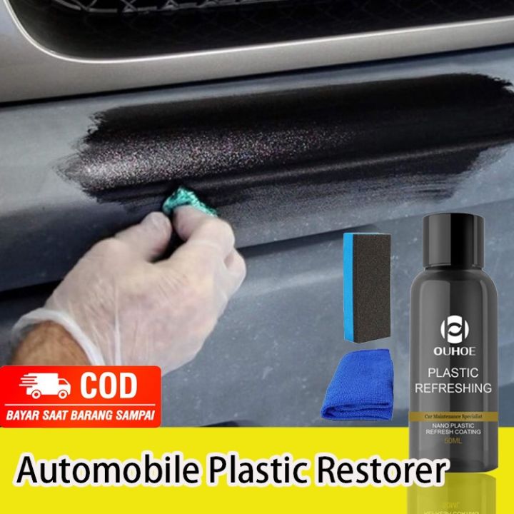 Car Interior Plastic Restorer Black, Wax Retreading Agent. Use for ...