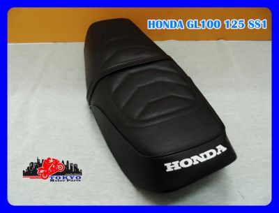 HONDA GL100 GL125 SS1 DOUBLE SEAT COMPLETE "BLACK" // เบาะ เบาะมอเตอร์ไซค์ สีดำ หนังพีวีซี งานสวย สินค้าคุณภาพดี