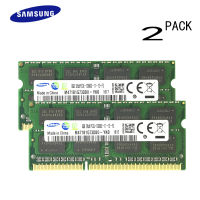 Samsung  16GB (2x8GB) DDR3 / DDR3L 1600MHz SODIMM PC3L-12800 2RX8 อันดับคู่ 1.35V cl11 204-PIN Non-ECC Unbuffered โน๊ตบุ๊คแล็ปท็อปหน่วยความจำ RAM อัพเกรดชุด