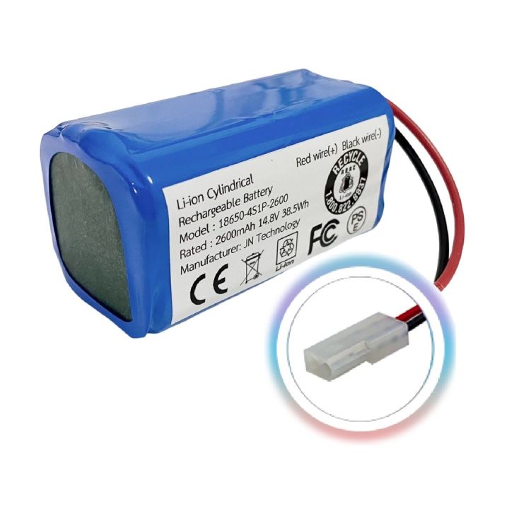 แบตเตอรี่-battery-li-ion-ลิเธียมไอออน-14-4-14-8v-ความจุ-1800-2600-หรือ-3400mah-สำหรับหุ่นยนต์ดูดฝุ่น-ใช้งานทั่วไป