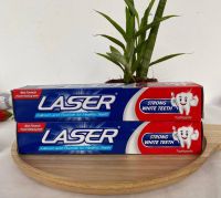 ยาสีฟัน เลเซอ  သွားတိုက်ဆေး LASER Strong White Teeth Toothpaste 160g ยาสีฟัน เลเซอ ขนาด 160 กรัม /801239