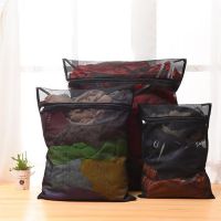 New 1PC Clothes Washing Machine Laundry Bag With Zipper Nylon Mesh Net Bra Washing Bag 5 Sizes Black Wash Bags