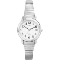 Timex Womens T2H371 Quartz Easy Reader Watch with White Dial Analogue Display and Silver Stainless Steel Bracelet Womens