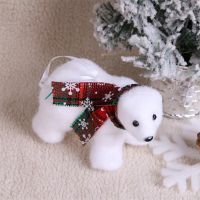 1 Piece Christmas Tree Decorations Cute White Bear Doll New Year Decoration Ornaments Xmas Gift Christmas Decorations For Home Christmas Ornaments