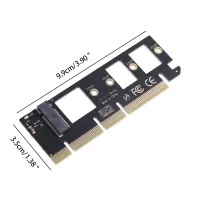 M.2 NVMe SSD to PCI-E 3.0 X16/X8/X4 Desktop SSD Adapter Card Support 2230 2242 2260 2280 Size Hard Drive Expansion Card Desktop Solid State Drive Riser Card Expansion Card