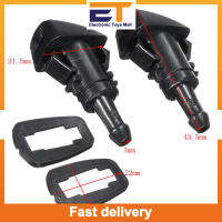 【Ready Stock】2Pcs Front Windshield Washer Nozzles Auto Wiper Spray Fluid Nozzle Replacement 5160308AA Auto Accessories