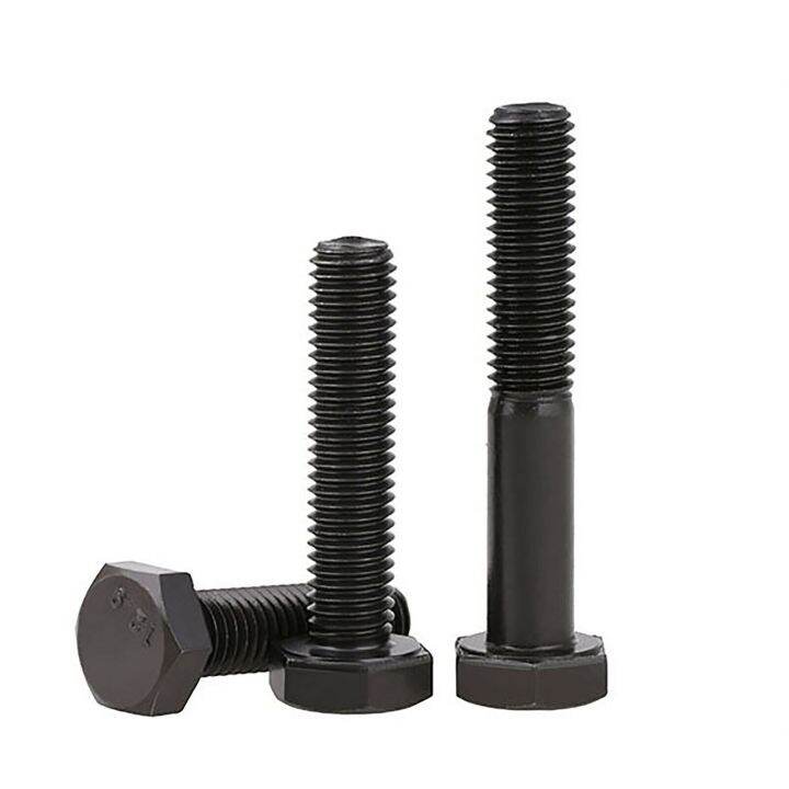 M10 M12 DIN933 Black Outside Hex Head Screws External Hexagon Head Cap