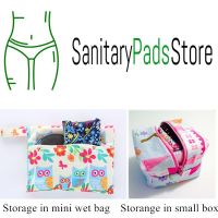 7 Pcs Waterproof Reusable Cloth Menstrual Pads Panty Liner Sanitary Pads Set