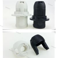 1pcs E14 Light Bulb Lamp Holder Base Socket Lampshade Collar Splitter Screw Converter Black White for Home LED Lighting WDAGTH