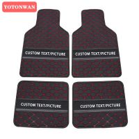 YOTONWAN 4pcs Universal Logo Car Floor Mat For Citroen All Models C4-AircrossC4-PICASSO C6 C5 C4 C2 C-ElyseeC-Triomphe AutoParts