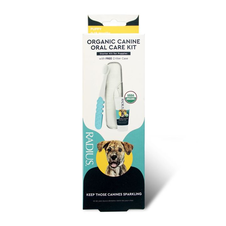 radius-organic-canine-dental-kit-with-free-critter-case-for-dogs