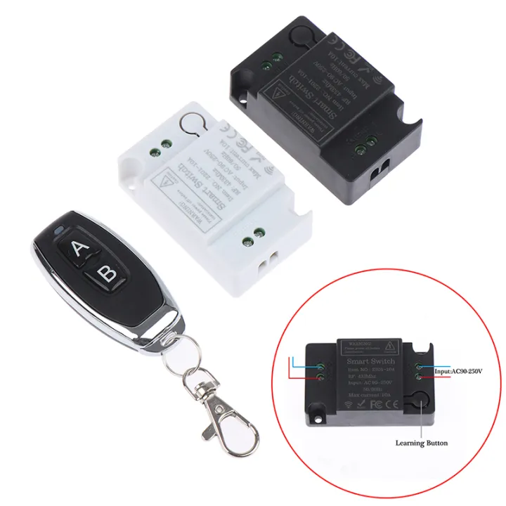 Refreshing 433Mhz Wireless Remote Control Switch AC 110V 220V 1CH ...
