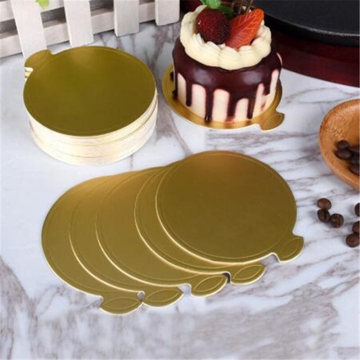 100ชิ้น-ronde-แผ่นรองเค้ก-goud-papier-cupcake-ของหวานถาดการ์ดตกแต่งเค้กเค้ก-bakken-ฮาร์ด-papier-pad-bakken