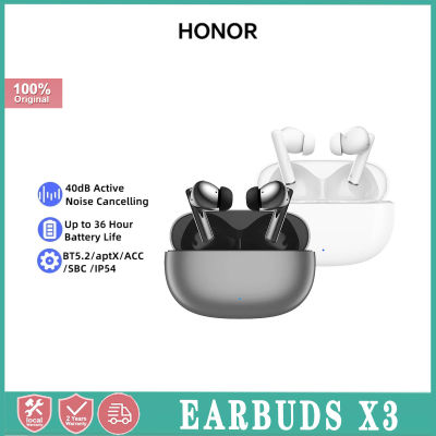 HONOR CHOICE Earbuds X3 TWS Earphones Dual-Mic Noise Cancellation 36 Hour Battery Bluetooth 5.2 Game Low Latency
