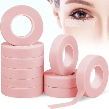 False eyelashes scotch tape for eyelash extension adhesive breathable  medical tape for false lash grafting white