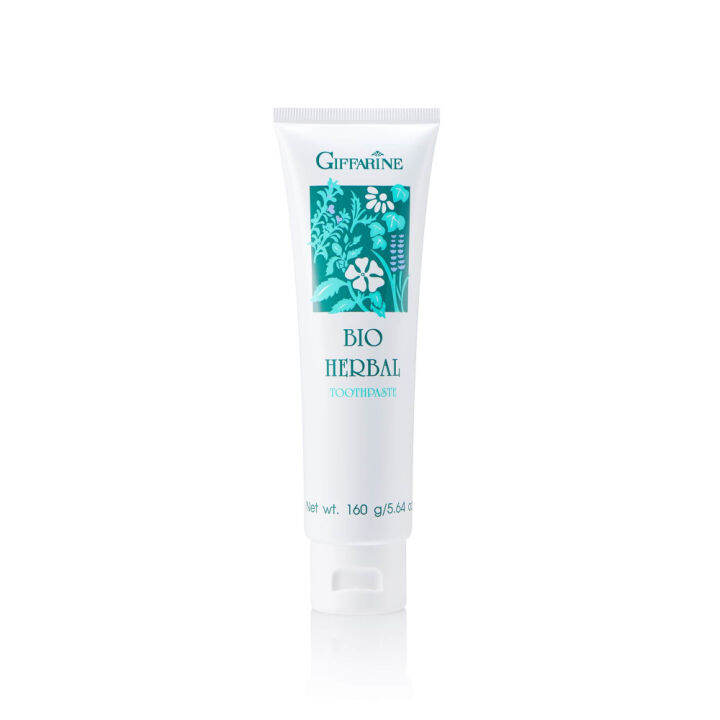 ยาสีฟัน-ยาสีฟันกิฟฟารีน-ด้วยสมุนไพร-5-ชนิด-ไบโอเฮอร์เบิล-สูตร-bio-herbal-toothpaste-giffarine