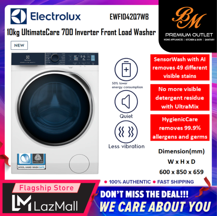 (NEW MODEL 2022) ELECTROLUX [ EWF1042Q7WB ] ECOINVERTER FRONT LOAD ...