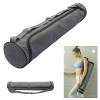 Yoga Mat Storage Pocket Adjustable Full Zip Cargo Bag With Shoulder Strap Wear Resistant Canvas Knapsack Gym Bag Carrier Holder