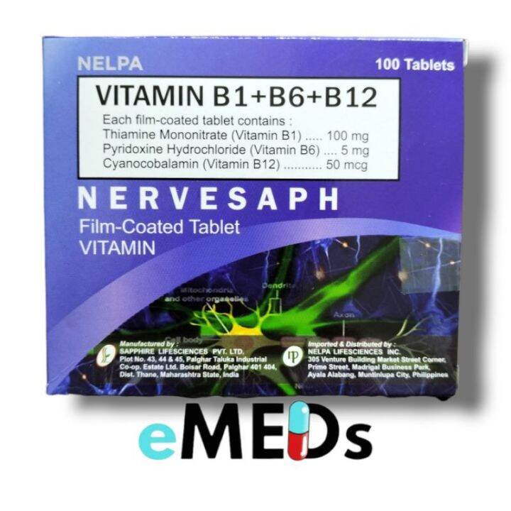 Vitamin Tablet B1,B6,B12 by 100's ( REVITAPLEX / AMCOVITB