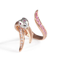 LAVERA Diamond - Pink Gold Gemstone and Diamond Ring  แหวนพลอยประดับเพชร ทองชมพู