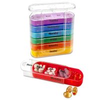 [HOT ZUQIOULZHJWG 517] 1PC Home Travel Weekly 7 Days Pill Box 28 Compartments Pill Organizer Plastic Medicine Storage Dispenser Cutter Drug Cases