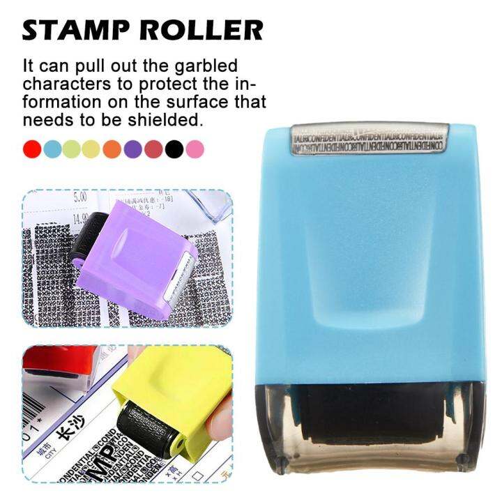 Identity Protection Privacy Roller Stamp Confidential Seal Hide ID Code