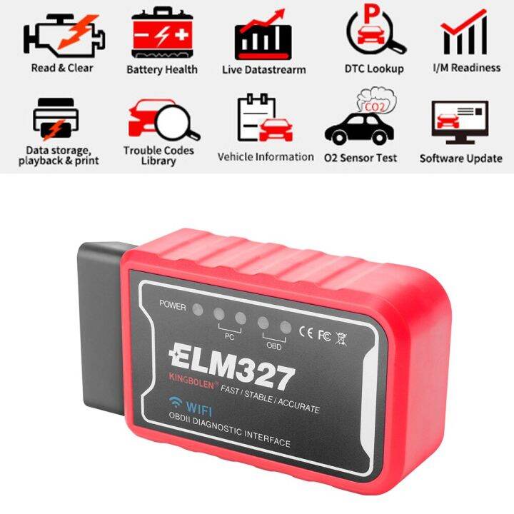 PIC25K80 WIFI ELM327 OBD2 Scanner For Toyota Corolla Camry Land Cruiser