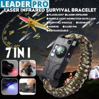 5 V 120mMa Multifunctional Bracelets Rechargeable flashlight Outdoor Survival Bracelets Flashlight Ultraviolet Detector Lamp