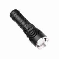 1 Pcs Black Powerful LED Flashlight Use XHP Lamp Beads 5 Lighting Mode Supports Zoom Lighting Distance Is Greater Than 500M