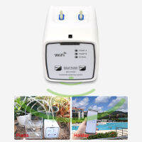 EU Plug Inligent Drip Double Pump Garden Self-Watering Kit อุปกรณ์รดน้ำอัตโนมัติ WIFI Control Mobile APP