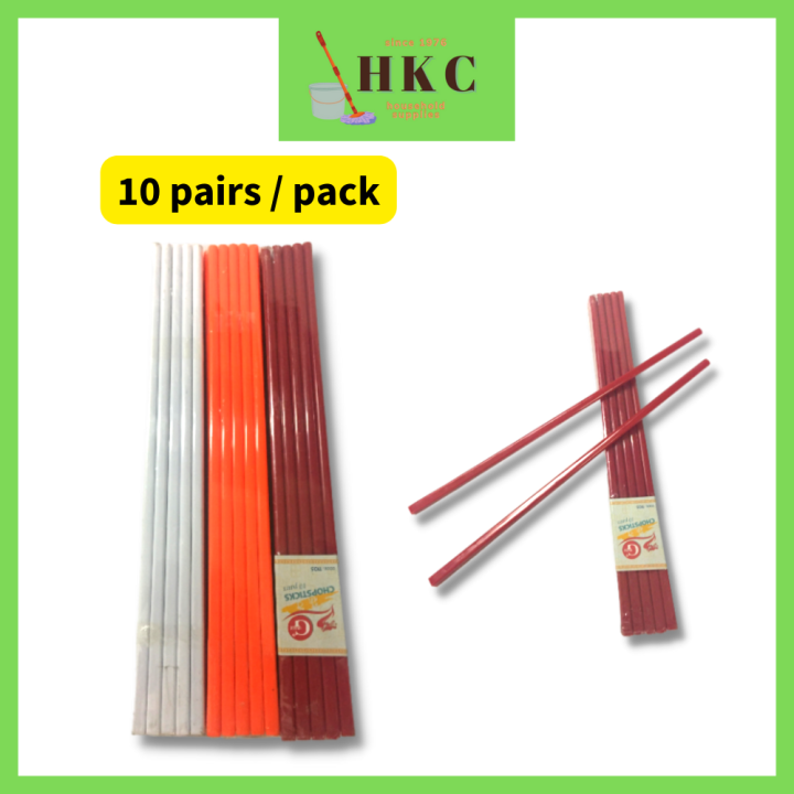 【Ready Stock Malaysia】Plastic Chopstick 10 Pairs Lazada