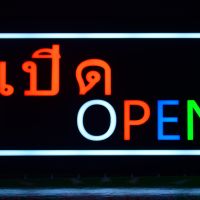 ป้ายไฟเปิดOPEN LED กล่องเขียว  ป้ายไฟตกแต่งร้าน  ใช้งานง่าย แค่เสียบปลั๊กก็ใช้งานได้เลย มีอแดปเตอร์ให้