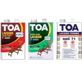 TOA ทีโอเอ แลคเกอร์เงา T5000, แลคเกอร์ด้าน T5500, ทินเนอร์เบอร์ 71 TOA ขนาด 1GL