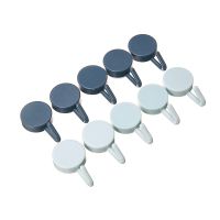 【YF】 10Pcs Multifuntional Self Adhesive Wall Mount Hooks For Kitchen Bathroom Keys Towel Clothes Storage hanger Hook