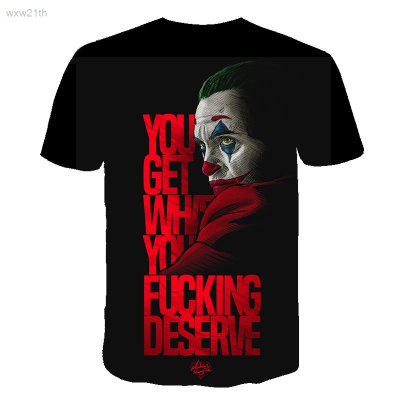 2023 Joker 3d Printed Short Sleeved T-shirt, Street Style, Suitable for Men And Women Unisex
