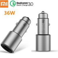 Original Xiaomi Mi Car Charger QC3.0 X2 Dual USB Quick charge Max 5V3A 9V2A 15V1.5A Metal Style