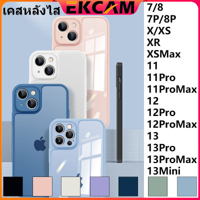🇹🇭Ekcam 🔝Top OnSale เคสไอโฟน สีพาสเทล อ่อนนุ่ม สีไส ป้องกันเลนส์โดยเฉพาะ for iPhone 7 /8 / 7 Plus / 8 Plus / X / Xs / Xr / Xs Max / 11 12 13/12pro 11pro 13pro/13promax 12promax 11 Pro Max Mini
