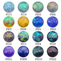 Opal Loose Lab Created Gemstone Round Shape Flat Base Stone Cabochon Created Beads For Jewelry Making 3mm-8mm Free Shipping